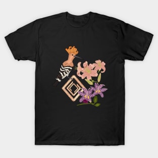 Art Deco Hoopoe T-Shirt